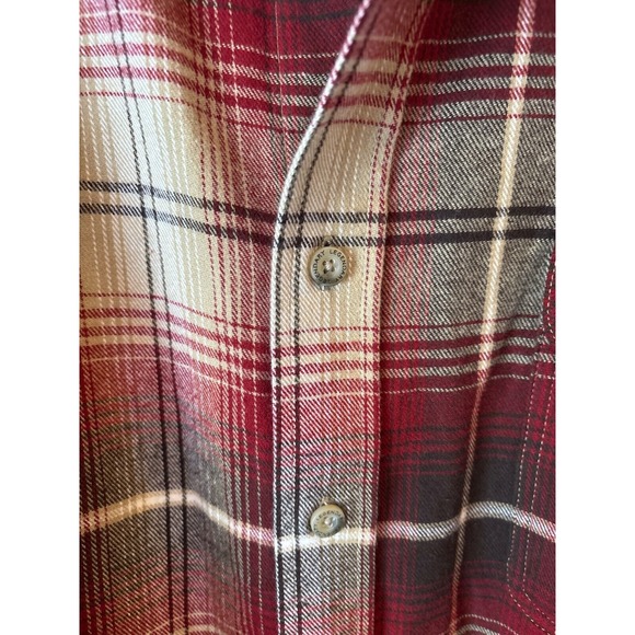 Legendary Whitetails Red Shadow Plaid‎ Flannel Shirt Medium Excellent Condition - Picture 3 of 8